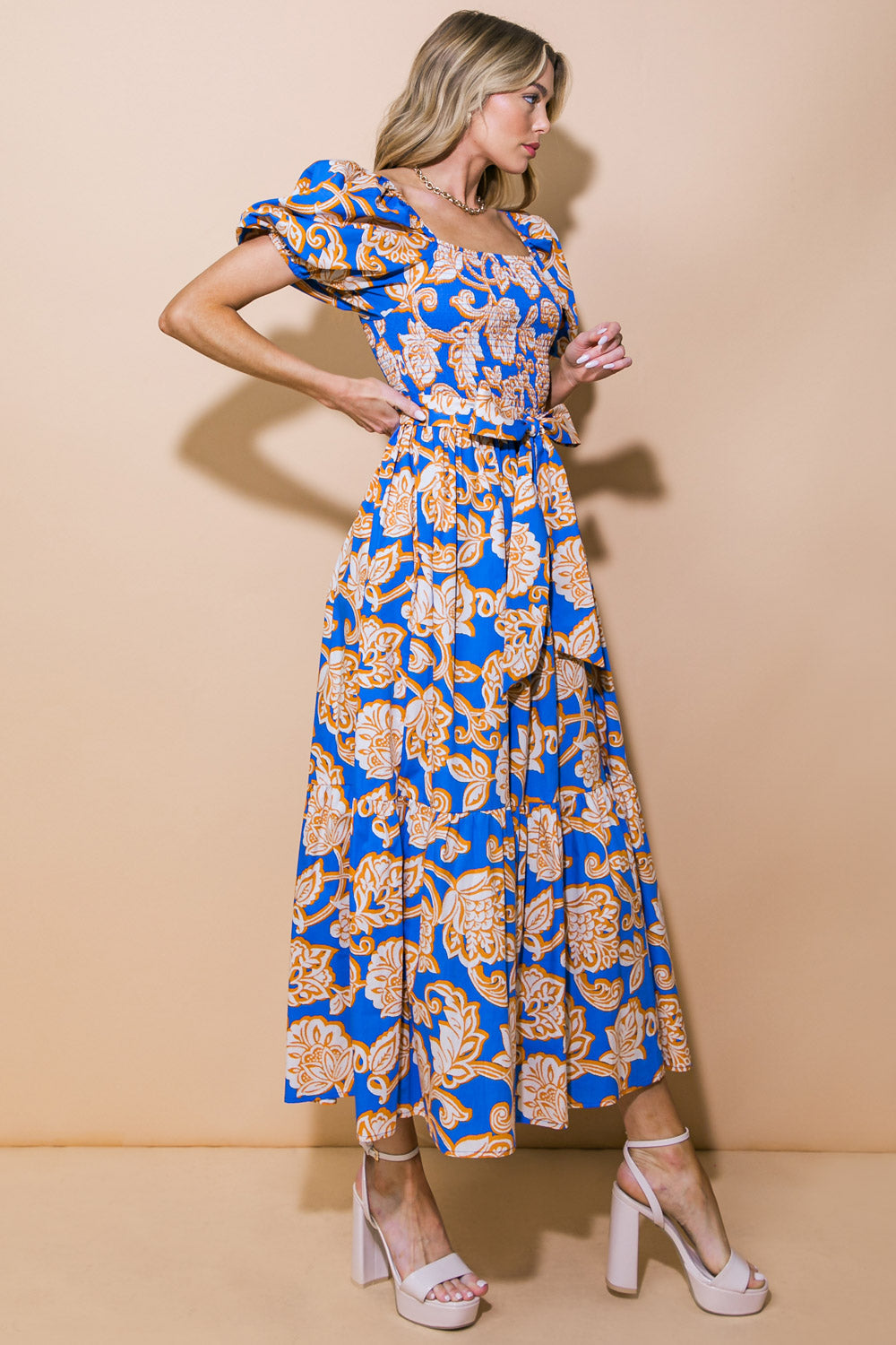 RUN TOWARDS LOVE POPLIN ANKLE DRESS Flying Tomato